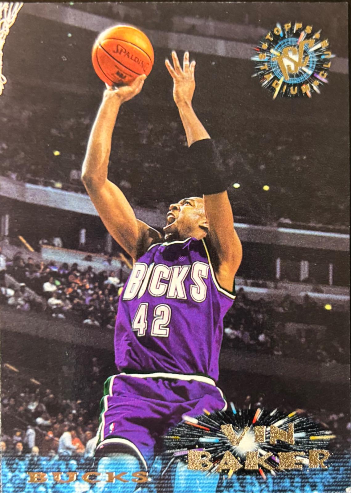 Vin Baker #25 Basketball Cards 1995 Stadium Club