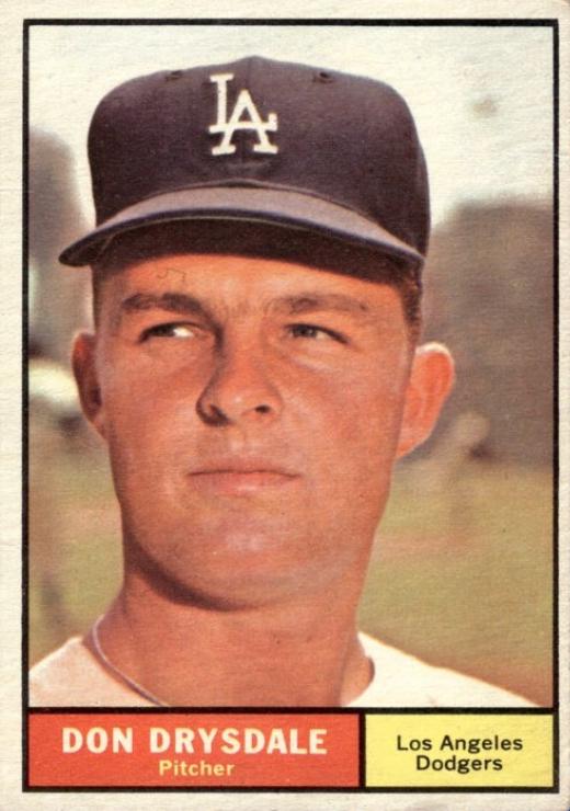 Don Drysdale #260 1961 Topps Baseball