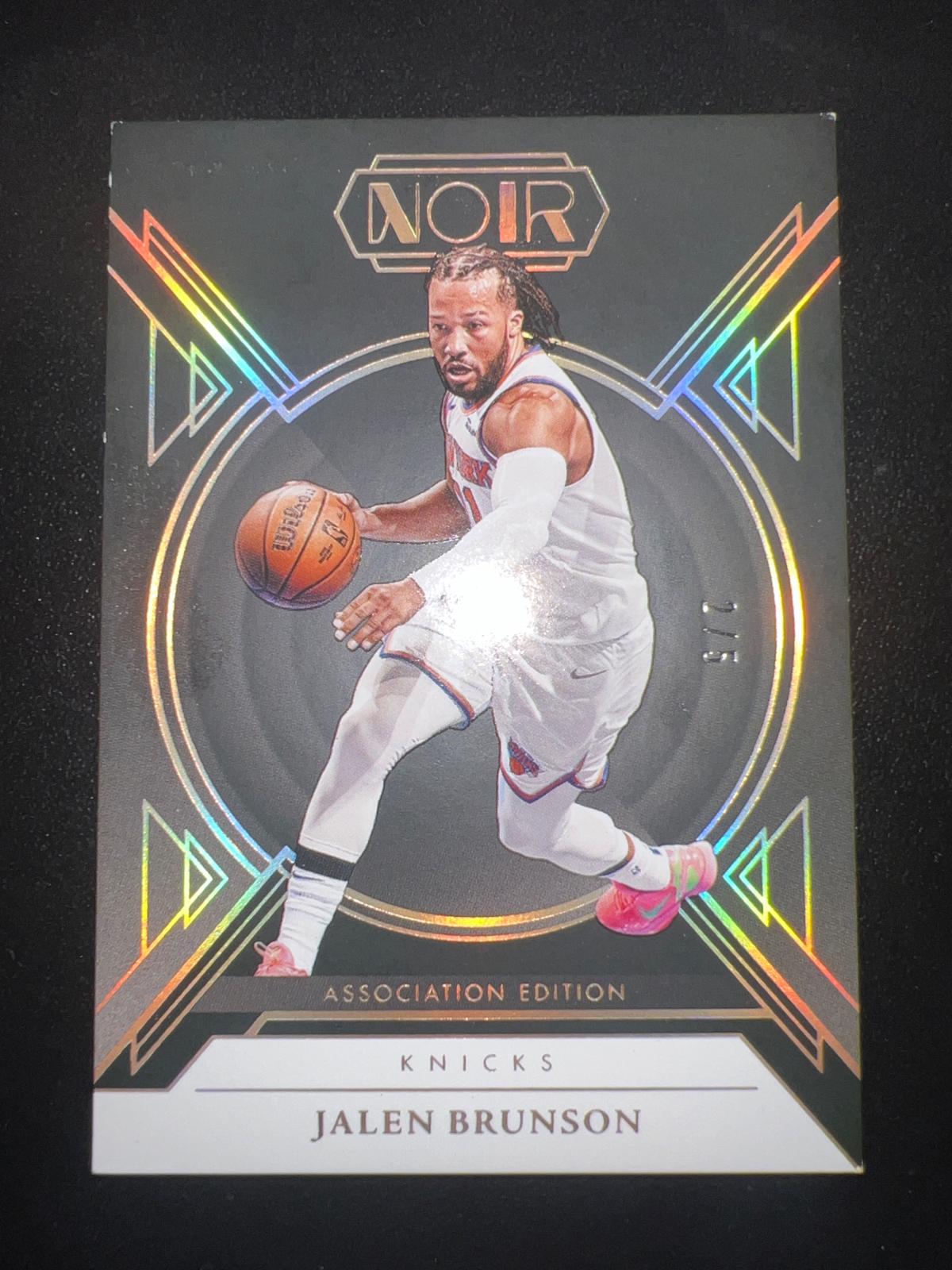 Jalen Brunson [Holo Gold] #5 Prices | 2024 Panini Noir 