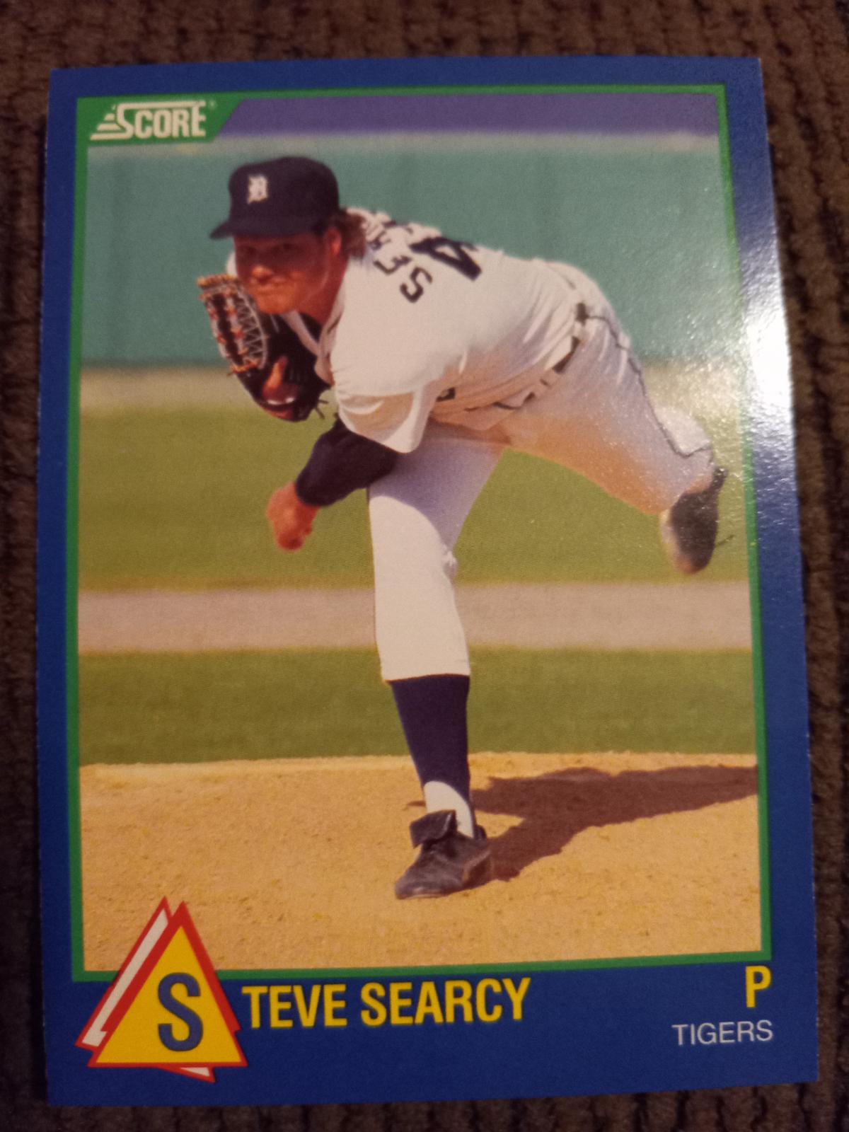 Steve Searcy #47 Baseball Cards 1989 Score Rising Stars