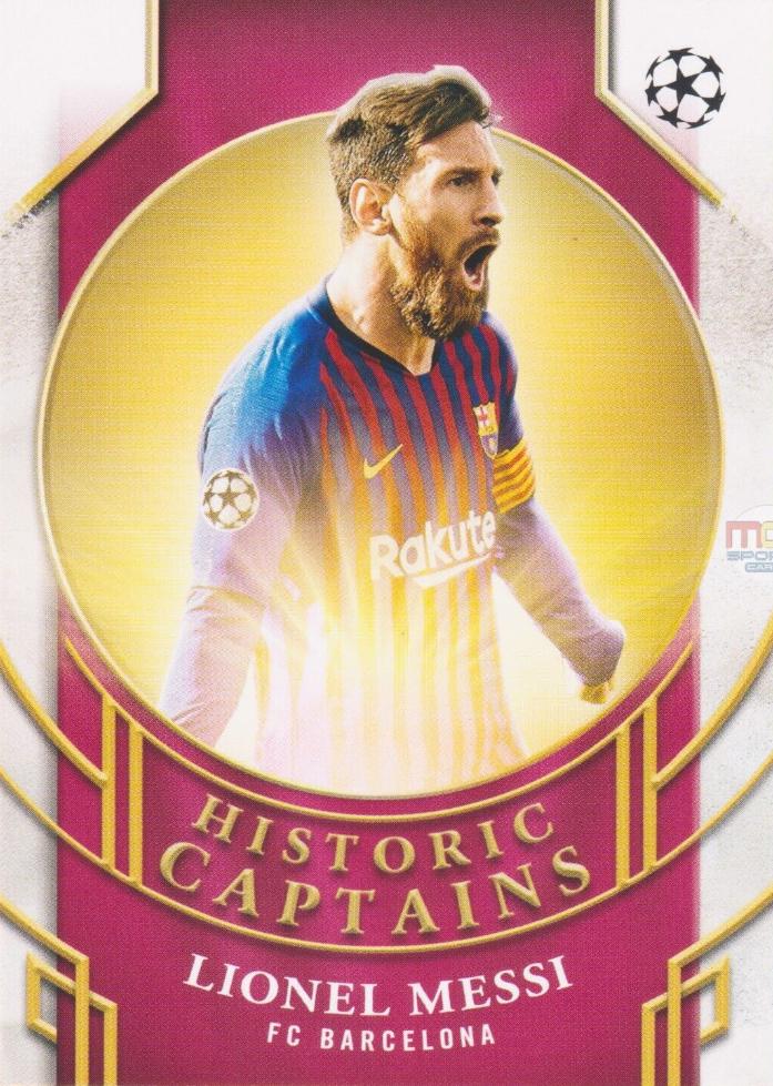 Lionel Messi #HC-4 Soccer Cards 2024 Topps UEFA Historic Captains