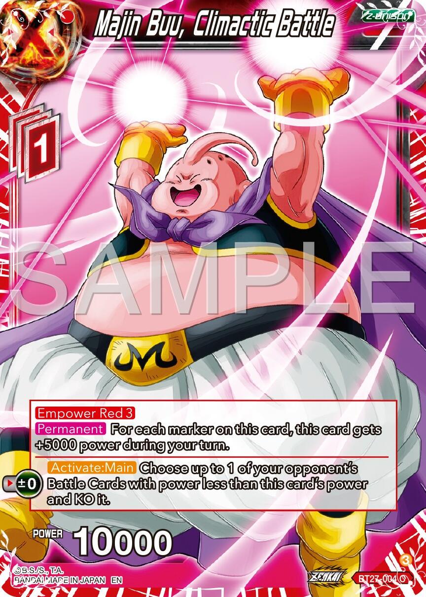 Majin Buu, Climactic Battle BT27-004 Dragon Ball Super: History of Z