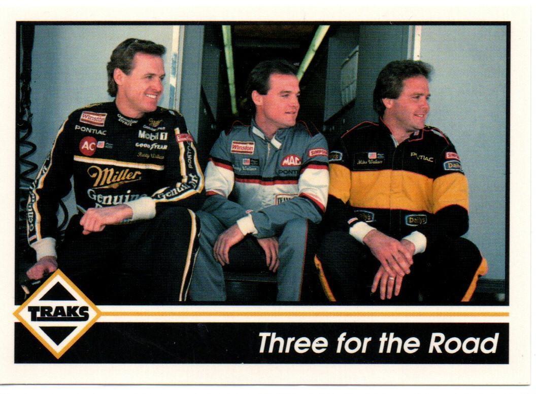 Three for the Road #15 Racing Cards 1992 Traks NASCAR