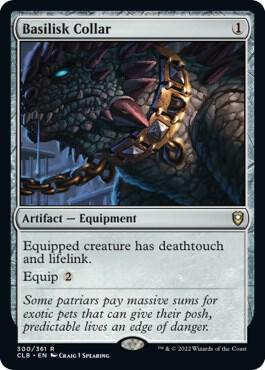 Basilisk Collar [Foil] (Magic Commander Legends: Battle for Baldur's Gate)