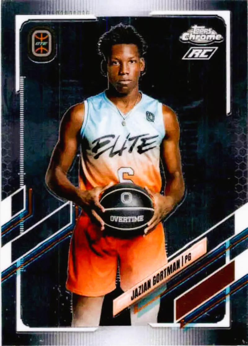 Jazian Gortman #10 Basketball Cards 2021 Topps Chrome OTE Overtime Elite