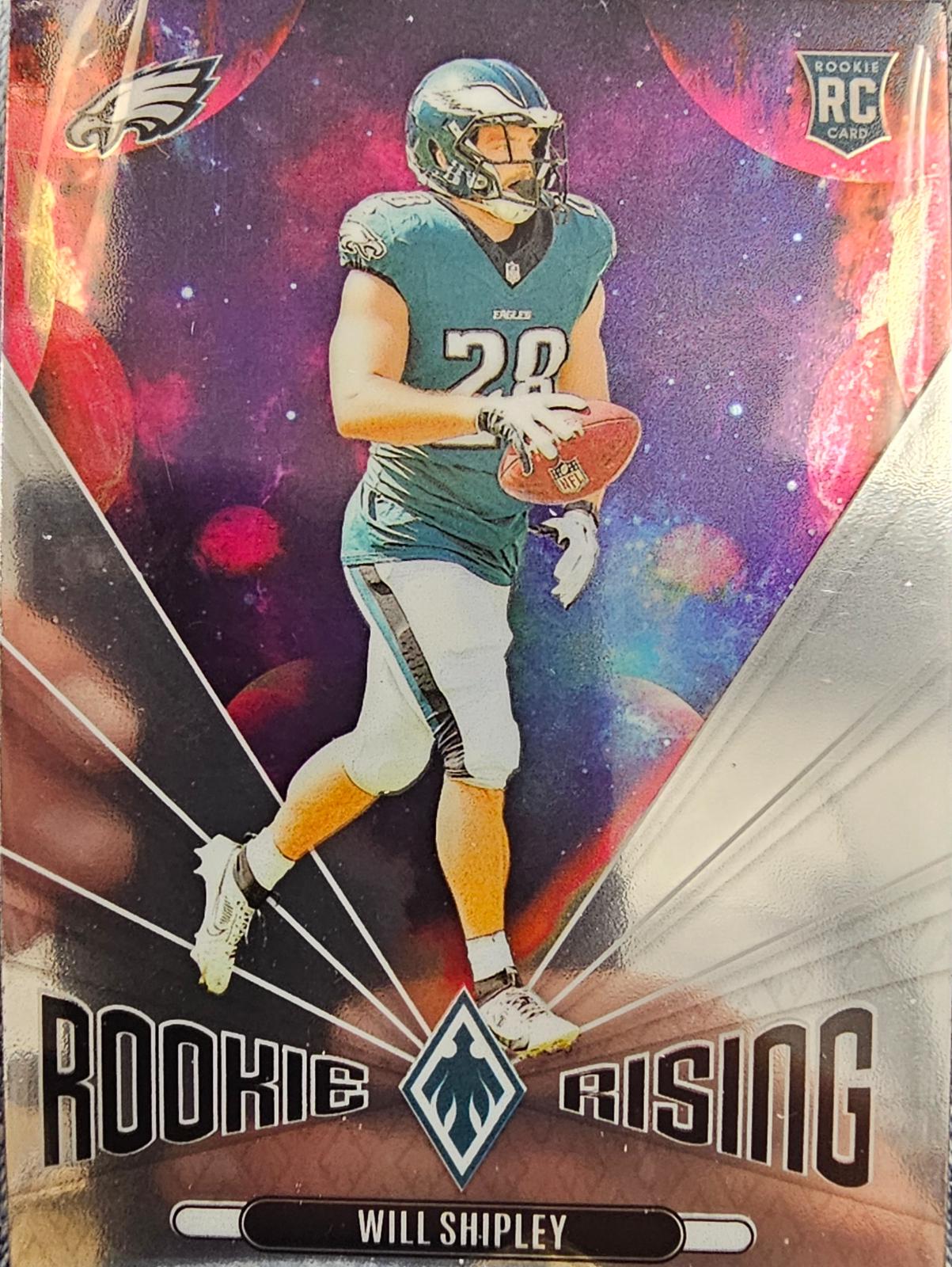 Will Shipley #RR-WSY Football Cards 2024 Panini Phoenix Rookie Rising