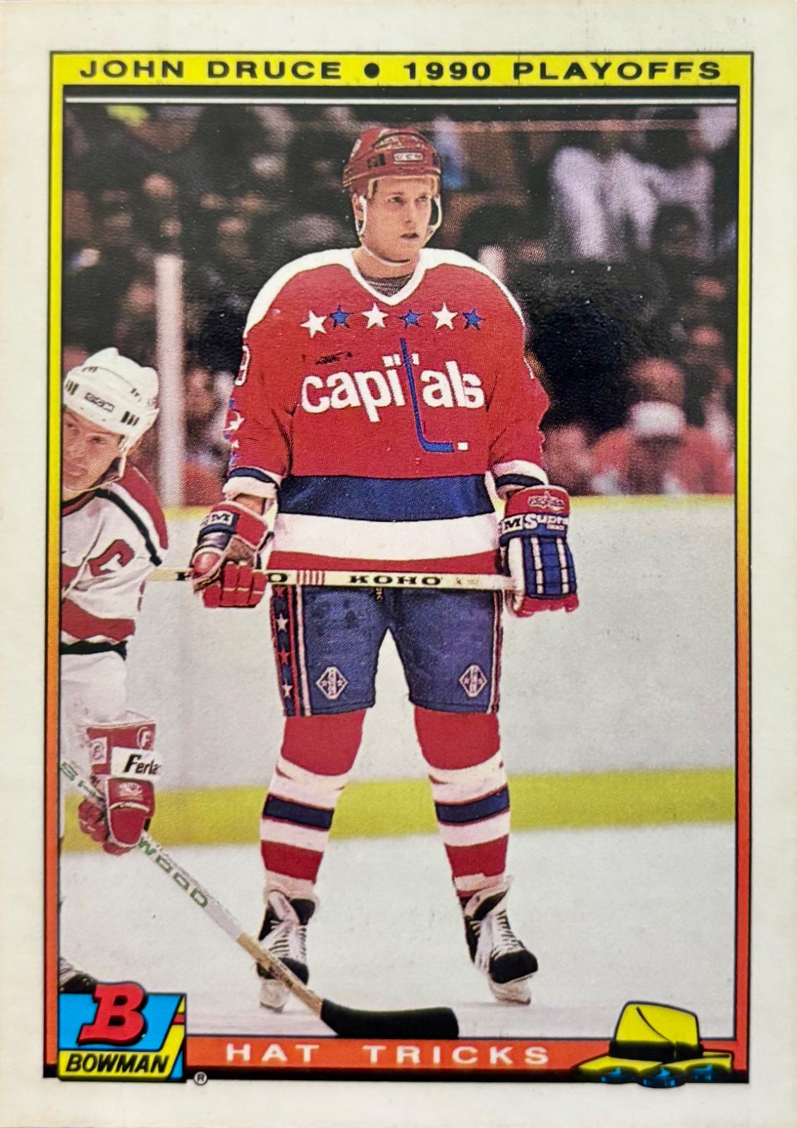 John Druce #16 Hockey Cards 1990 Bowman Hat Tricks