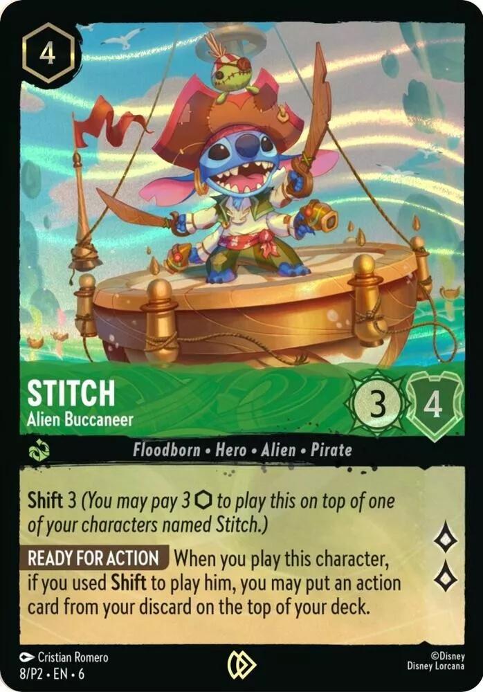 Stitch - Alien Buccaneer #8 Lorcana Promo