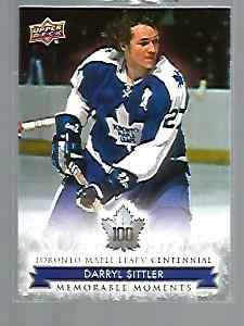 Darryl Sittler #181 2017 Upper Deck Toronto Maple Leafs Centennial Hockey