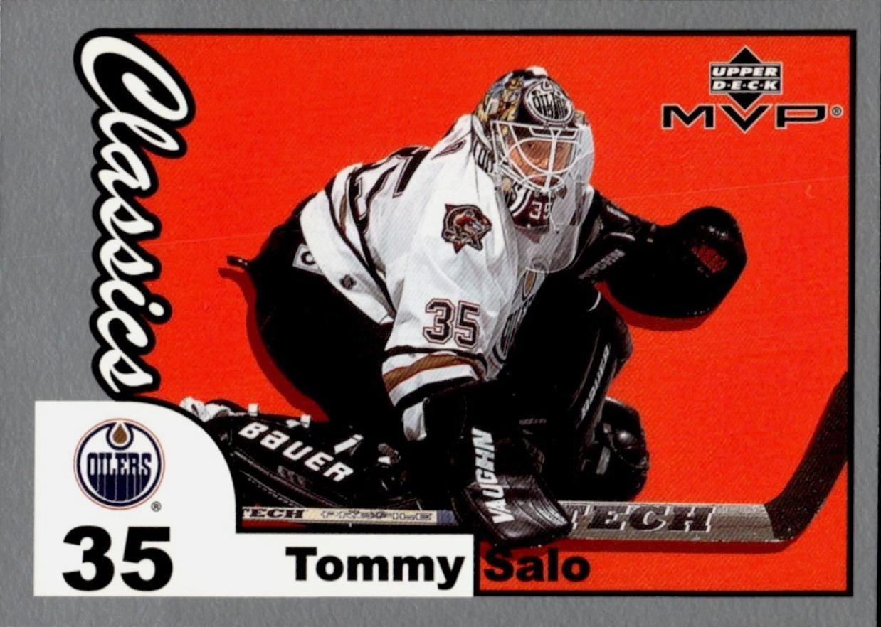 Tommy Salo #73 Hockey Cards 2002 Upper Deck MVP Classics