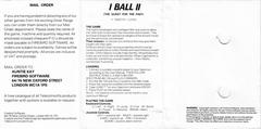Full Cover Back | I, Ball II ZX Spectrum