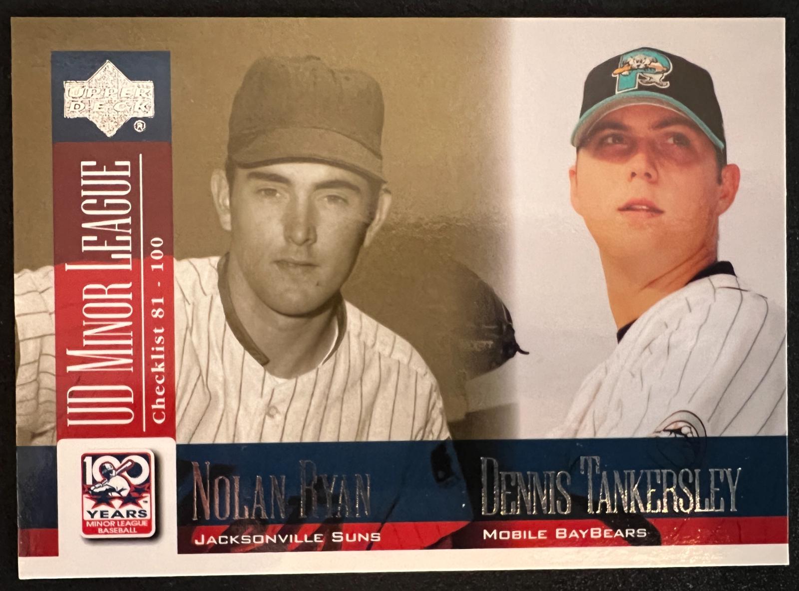Nolan Ryan / Dennis Tankersley #100 2001 Upper Deck Minor League Baseball