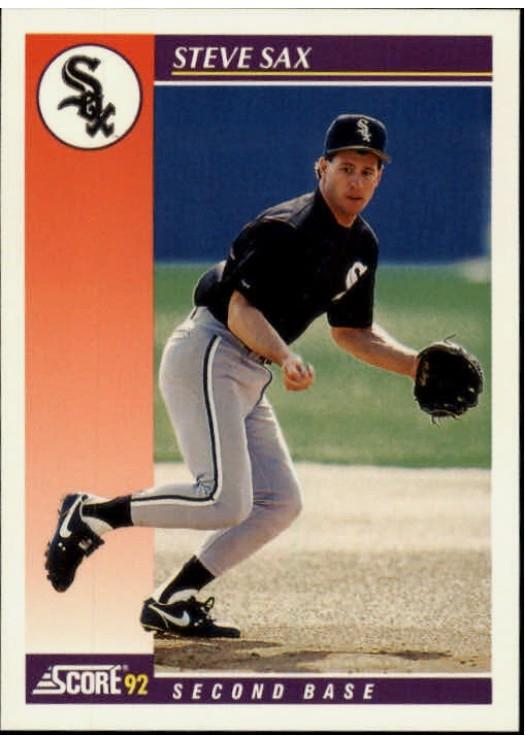 Steve Sax #4T 1992 Score Rookie & Traded Baseball