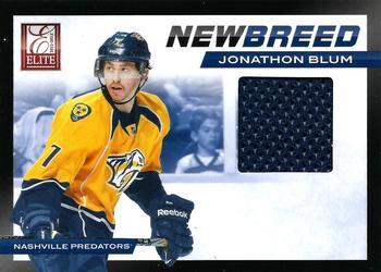 Jonathon Blum #25 2011-12 Panini Elite Hockey New Breed Materials