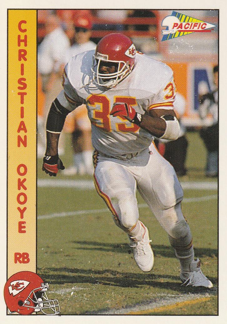 Christian Okoye #139 1992 Pacific Football