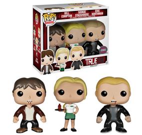 Bill Compton, Sookie Stackhouse, Eric Northman True Blood Funko Pop 3-Pack box and figure