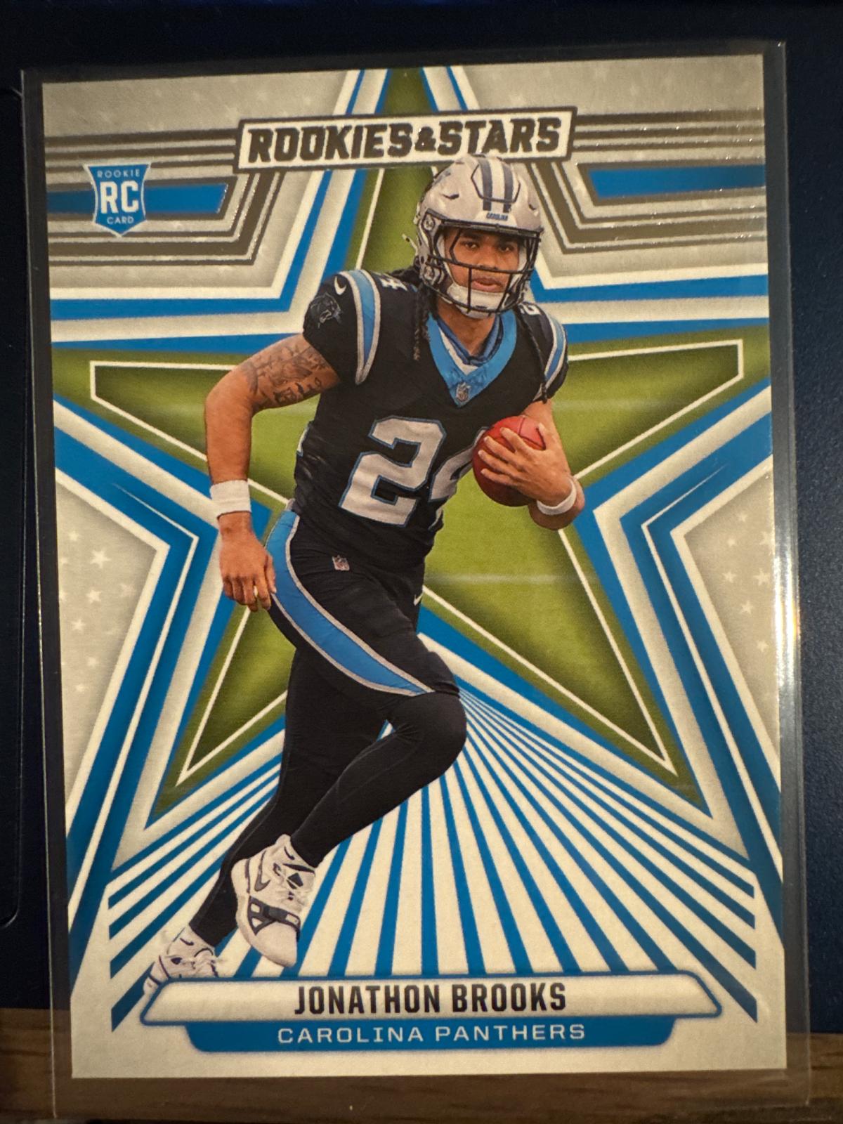 Jonathon Brooks #158 Football Cards 2024 Panini Rookies & Stars