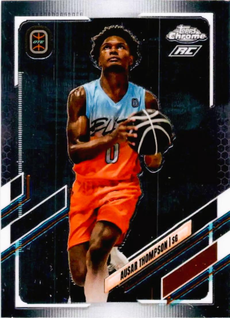 Ausar Thompson #34 Basketball Cards 2021 Topps Chrome OTE Overtime Elite