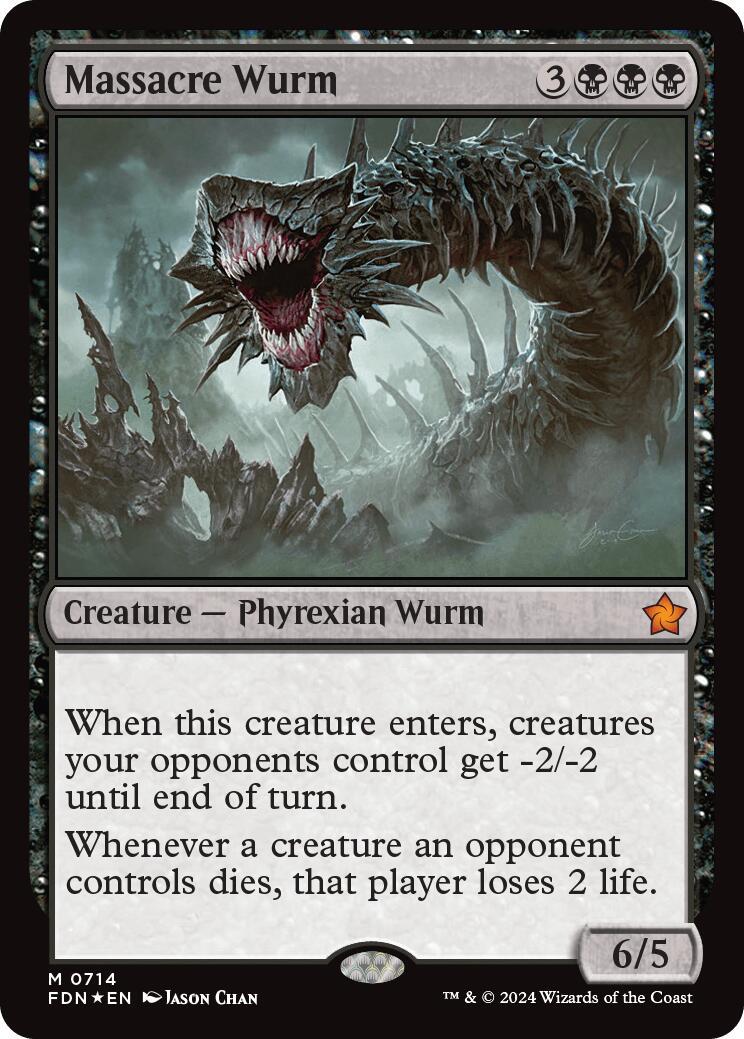 Massacre Wurm #714 Magic Foundations