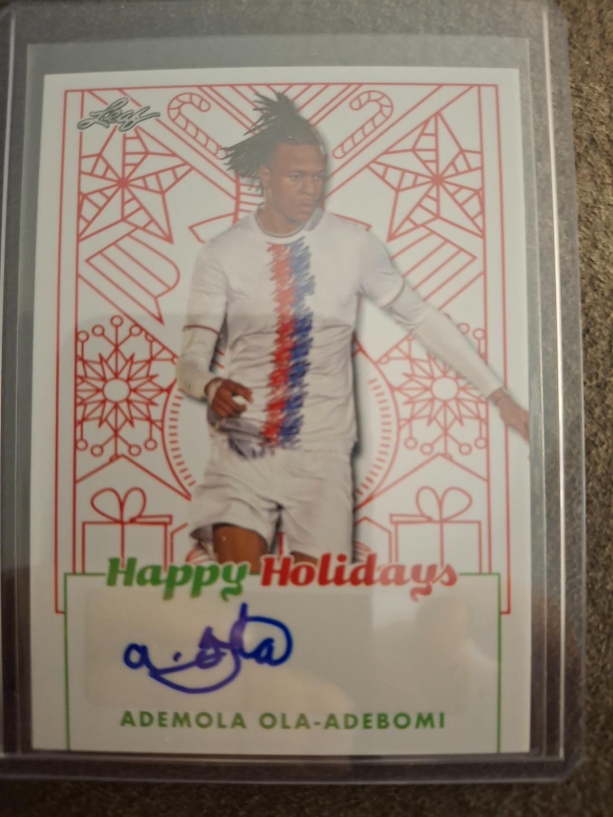 Ademola Ola Adebomi #BA-AOA 2023 Leaf Goal Autographs Soccer