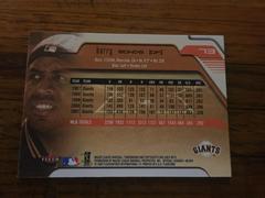 Back Of #73 | Barry Bonds Baseball Cards 2002 Flair
