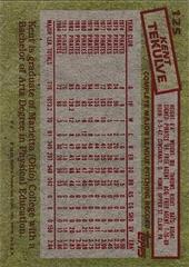 Back Of Card | Kent Tekulve Baseball Cards 1985 Topps