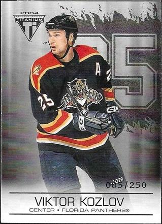 Viktor Kozlov #43 2003 Pacific Private Stock Titanium Hockey