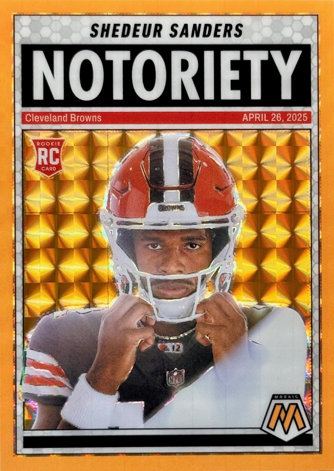 orange2点 Shedeur Sanders [Mosaic Orange Fluorescent] #13 Prices [Rookie