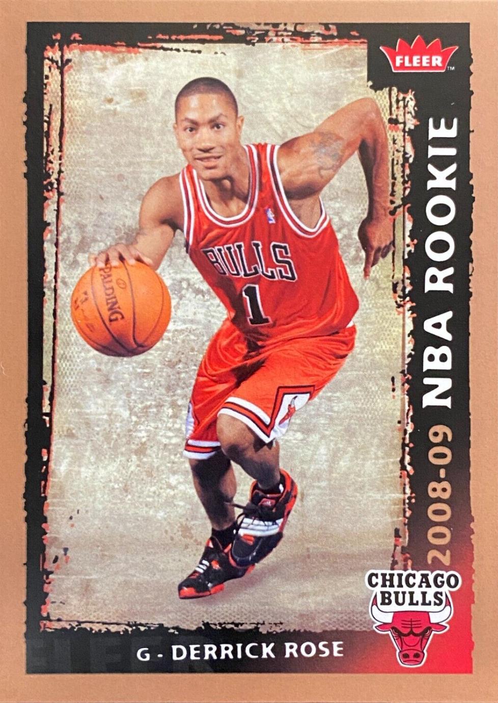 Derrick Rose #201 Basketball Cards 2008 Fleer