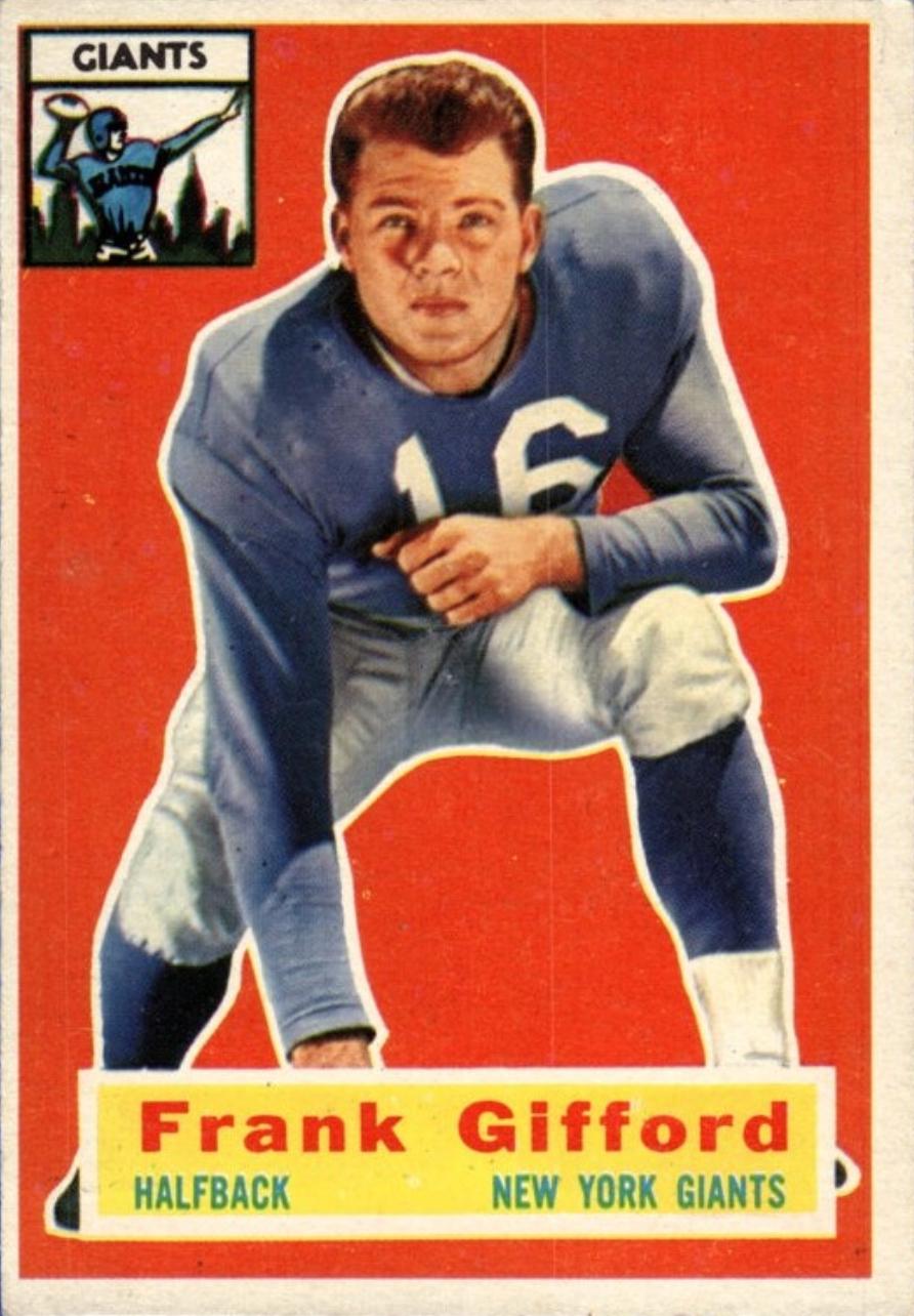 Frank Gifford #53 Football Cards 1956 Topps