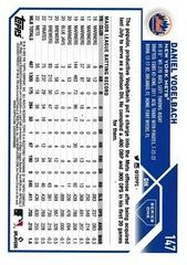 Back Of Card | Daniel Vogelbach Baseball Cards 2023 Topps