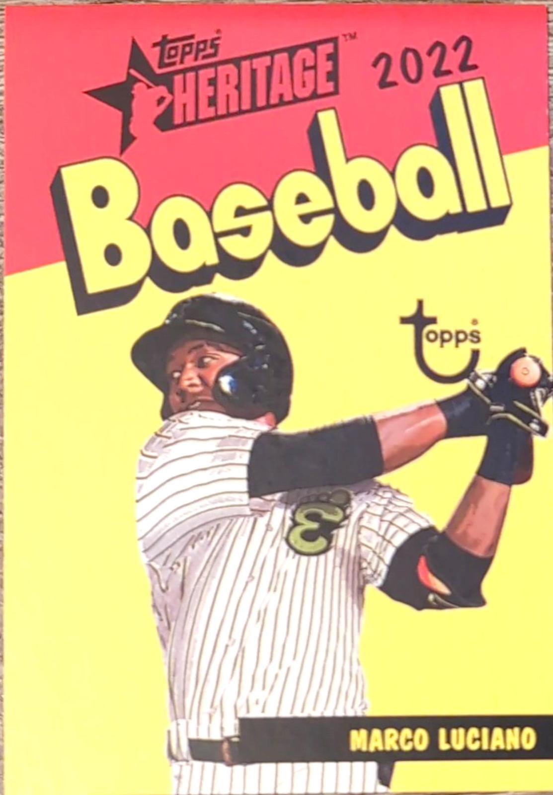 Marco Luciano #73PC-15 Baseball Cards 2022 Topps Heritage Minor League 1973 Pack Cover