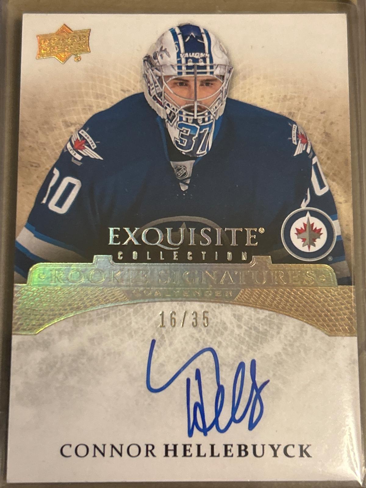 Connor Hellebuyck #ERS-CH 2015 Upper Deck Ice Exquisite Collection Rookie Hockey