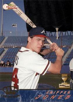 Chipper Jones #10 Baseball Cards 1994 Pacific Crown Collection