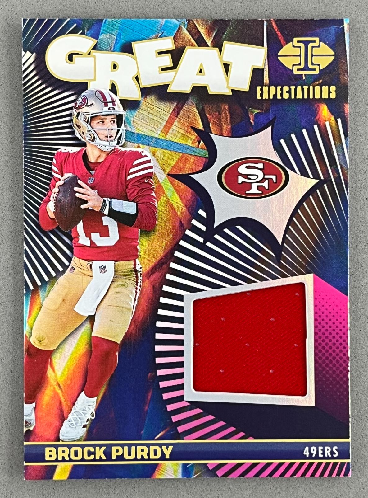 Brock Purdy #GE-BPY Football Cards 2024 Panini Illusions Great Expectations