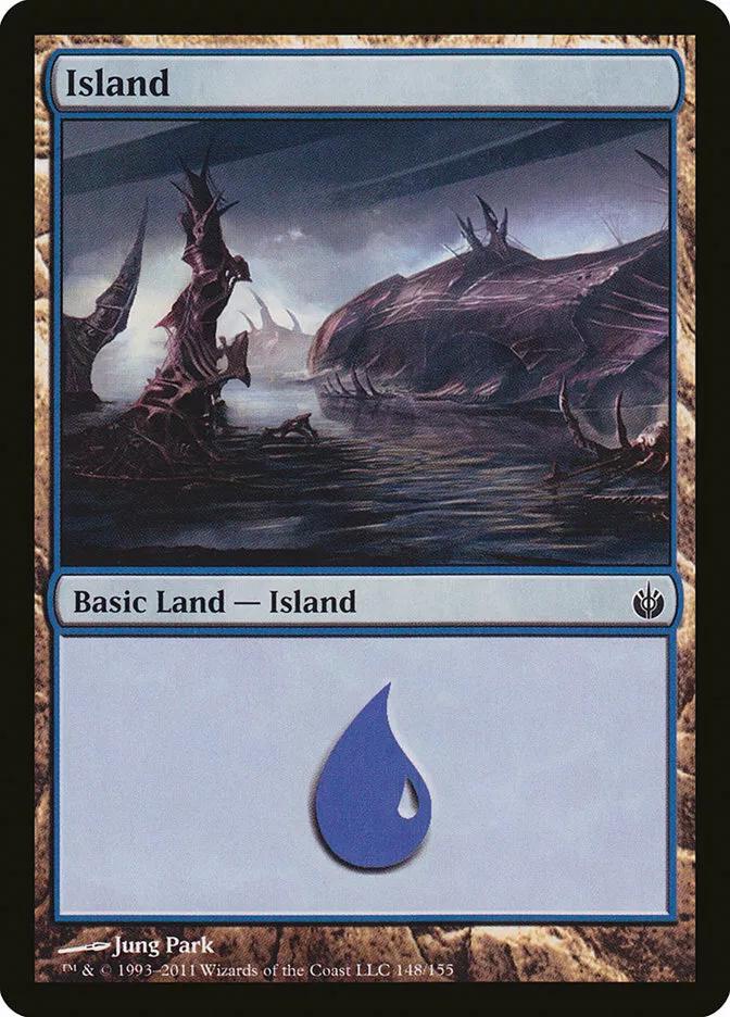 Island #148 Magic Mirrodin Besieged
