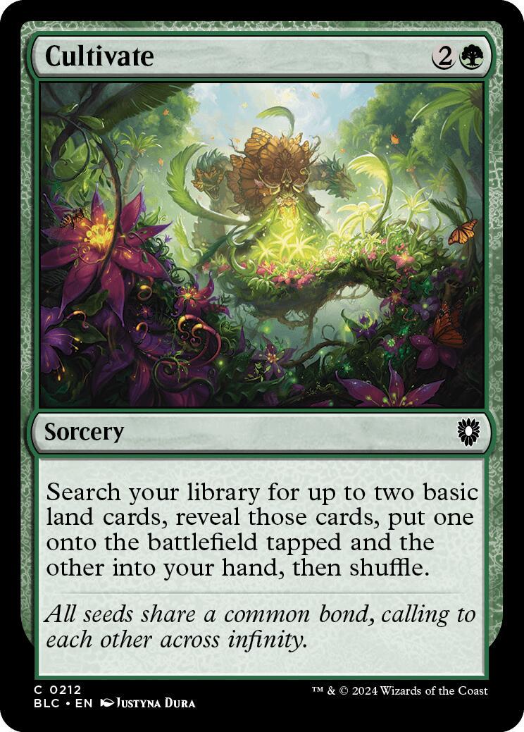 Cultivate #212 Magic Bloomburrow Commander