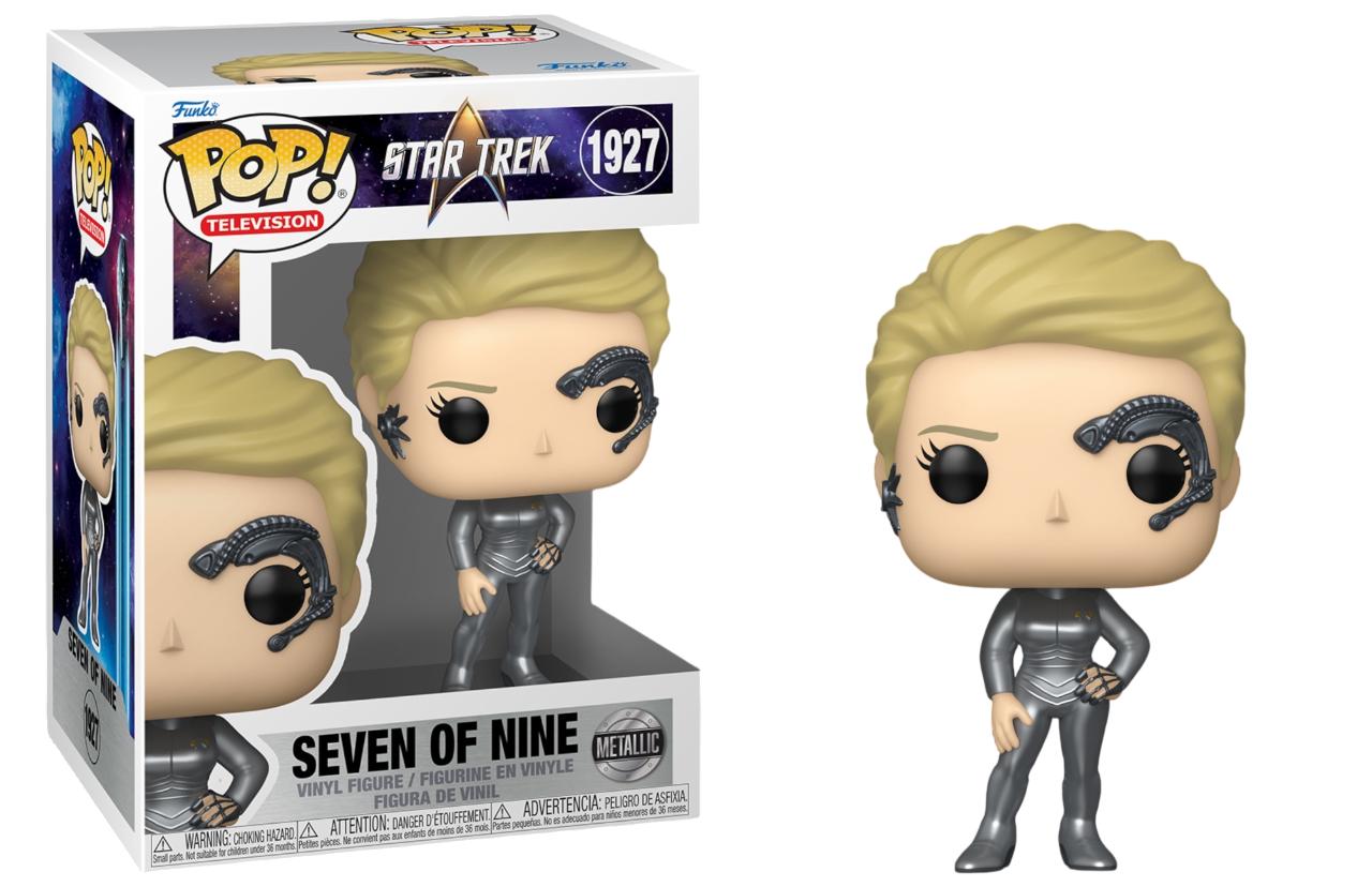 Seven Of Nine #1927 Star Trek Funko Pop Metallic exclusive box and figure