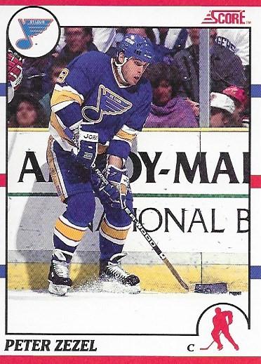 Peter Zezel #24 Hockey Cards 1990 Score Canadian