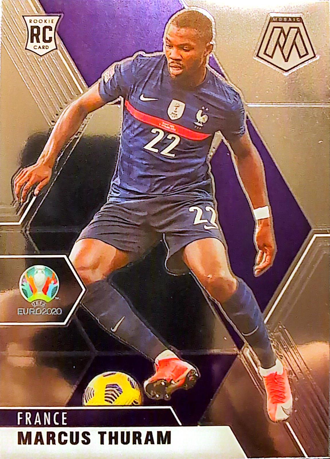 Marcus Thuram #120 Soccer Cards 2021 Panini Mosaic UEFA Euro 2020