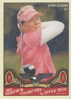 Annika Sorenstam #31 2011 Goodwin Champions Baseball