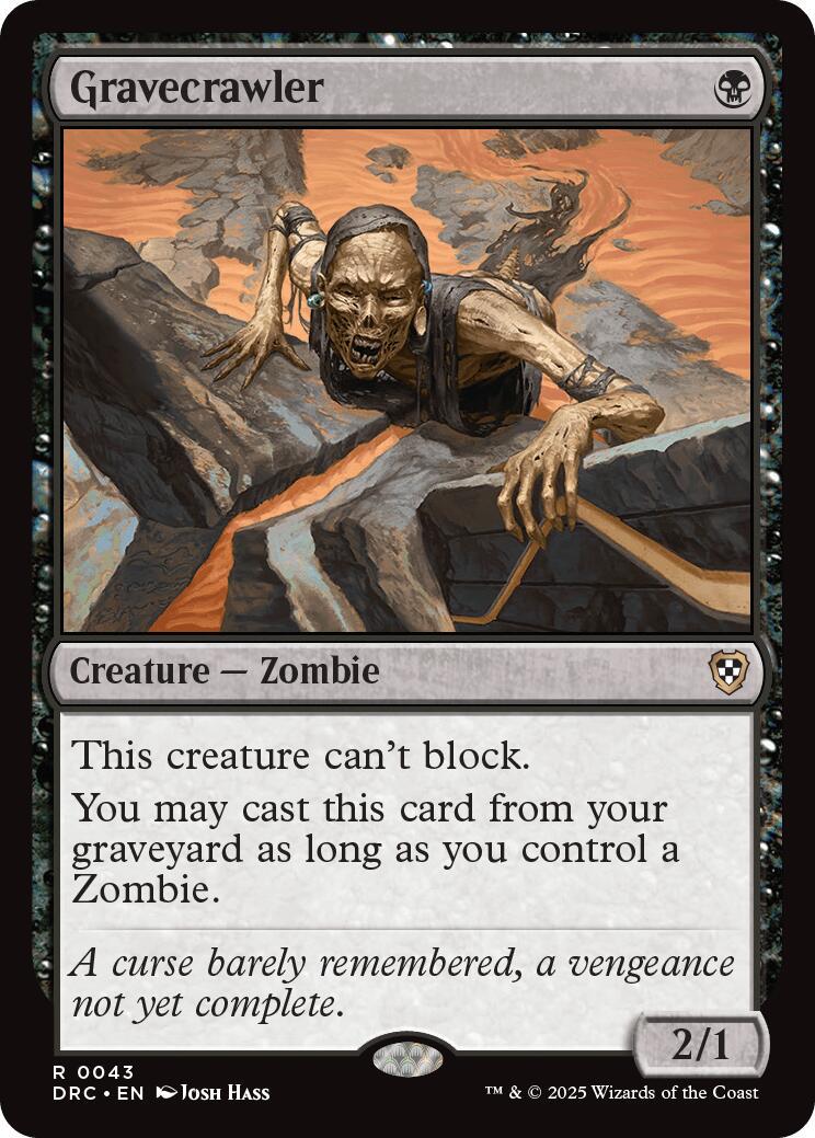 Gravecrawler #43 Magic Aetherdrift Commander