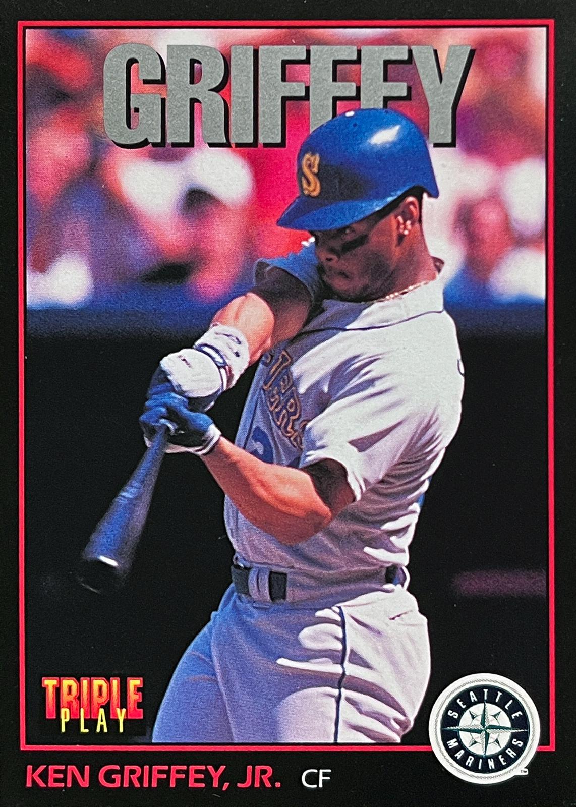 Ken Griffey Jr. #1 Baseball Cards 1993 Panini Donruss Triple Play