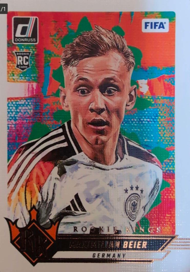 Maximilian Beier #9 Soccer Cards 2024 Panini Donruss Rookie Kings