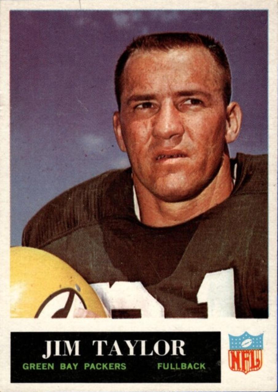 Jim Taylor #82 Football Cards 1965 Philadelphia