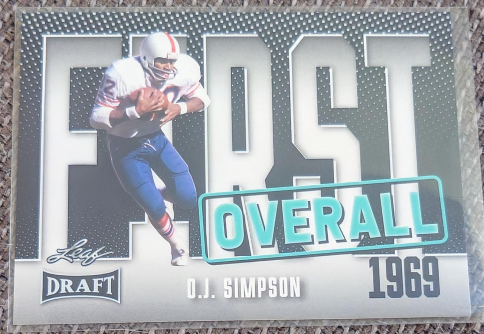 O. J. Simpson #1 Football Cards 2023 Leaf Draft