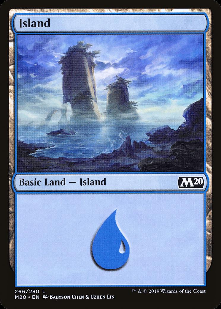 Island #266 Magic Core Set 2020