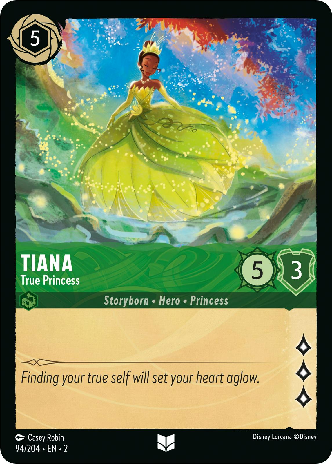 Tiana - True Princess #94 Lorcana Rise of the Floodborn