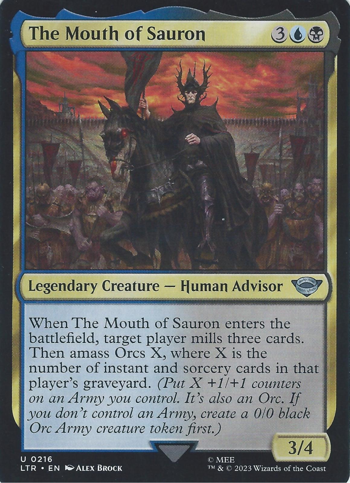The Mouth of Sauron #216 Magic Lord of the Rings