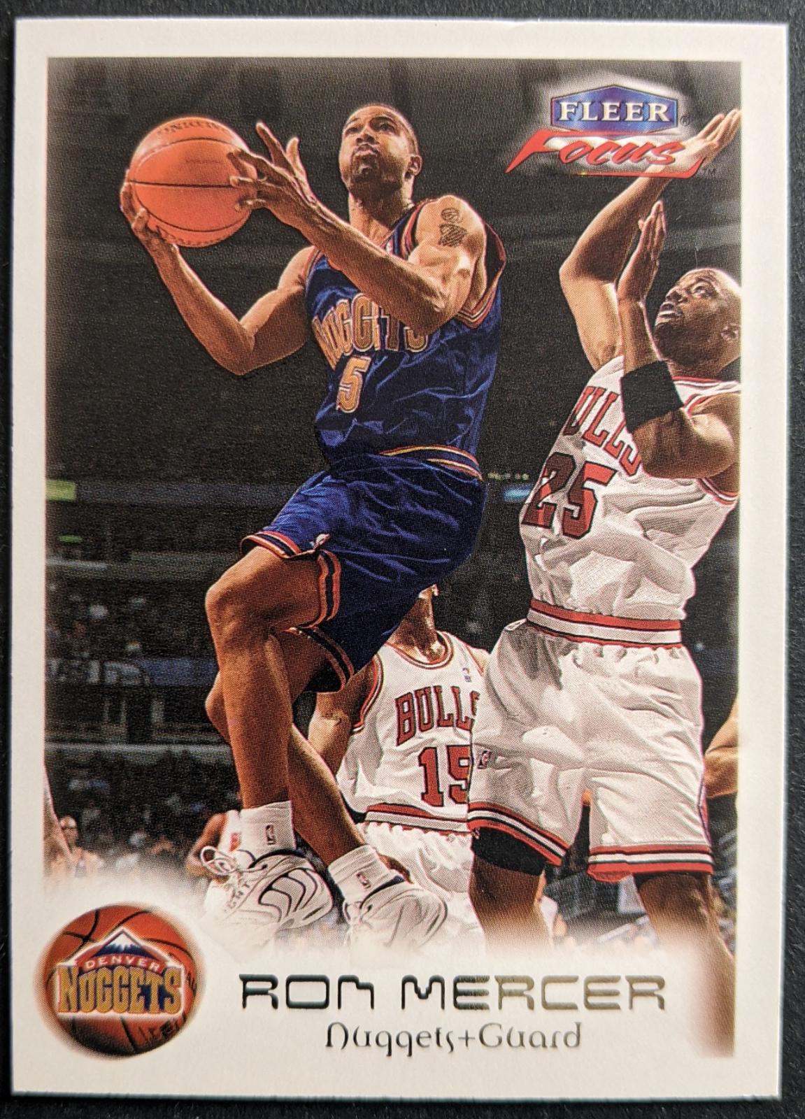 Ron Mercer #4 Basketball Cards 1999 Fleer Focus